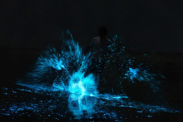 fireworks in the water